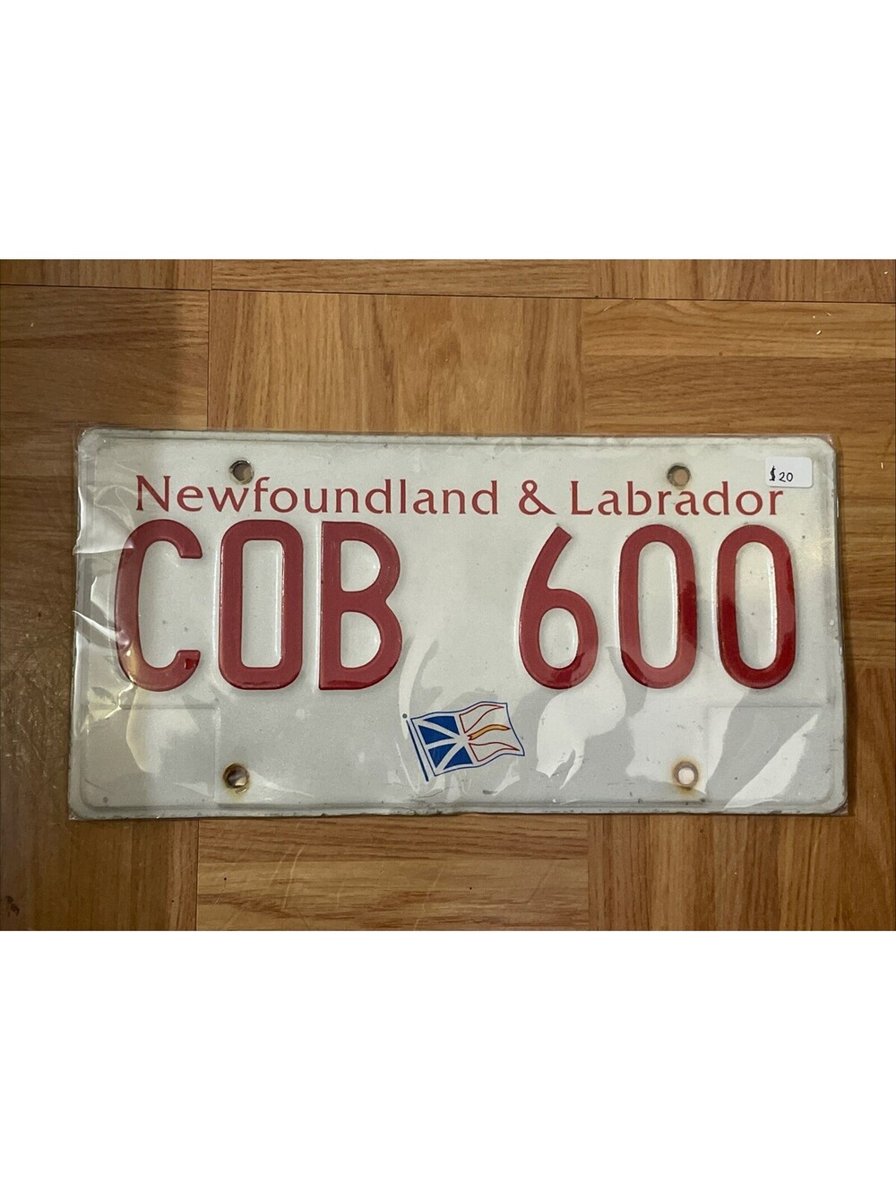 Newfoundland License Plate (Expired) Labrador Canada Picture Plant COB 600